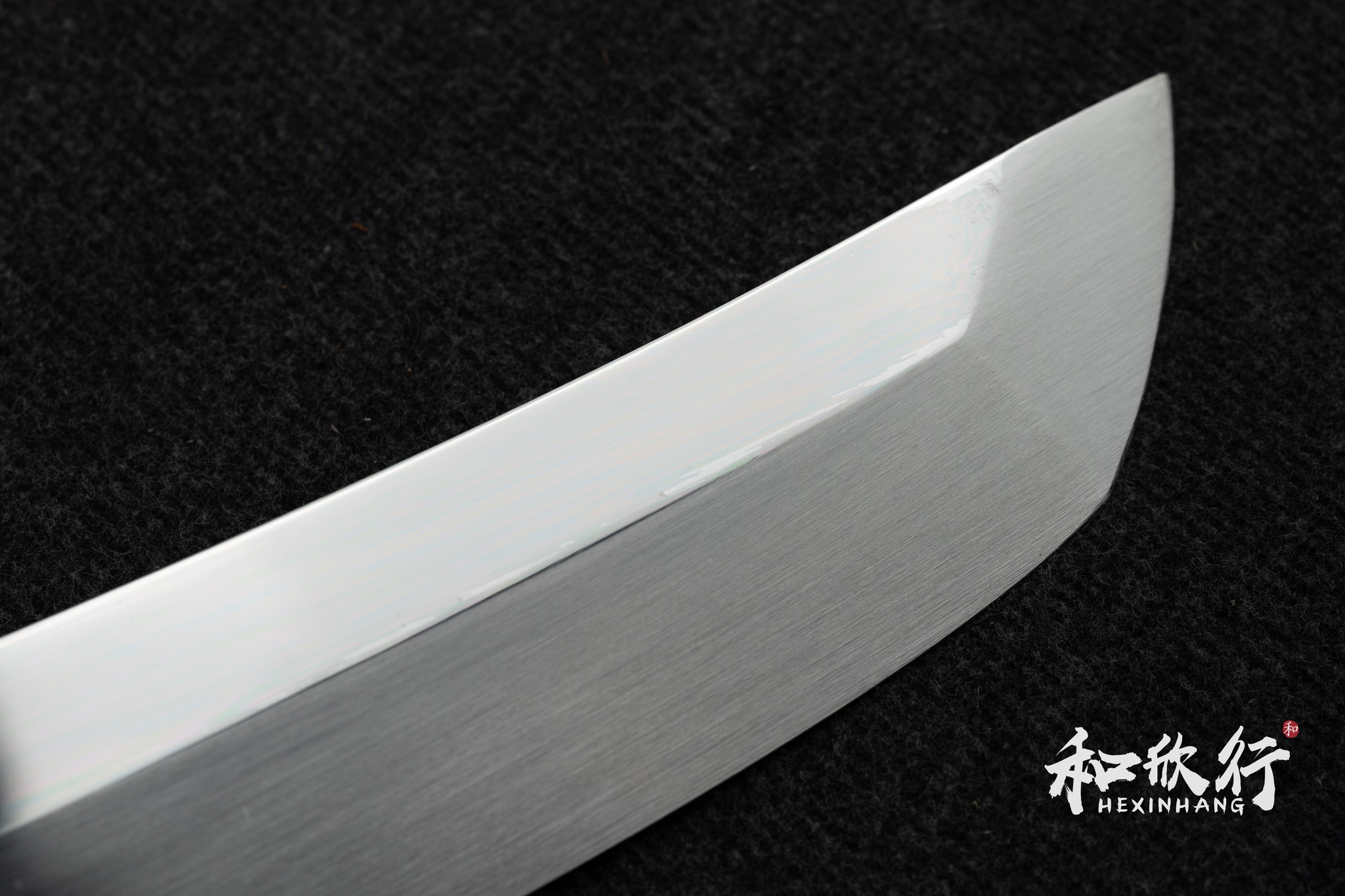 子の日 銀三鋼 墨流しダマスカス 先丸柳刃 330 鞘あり 堺